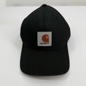 Carhartt Mens Black Mesh Back Trucker Hat Force Logo Snapback Cap Adjustable